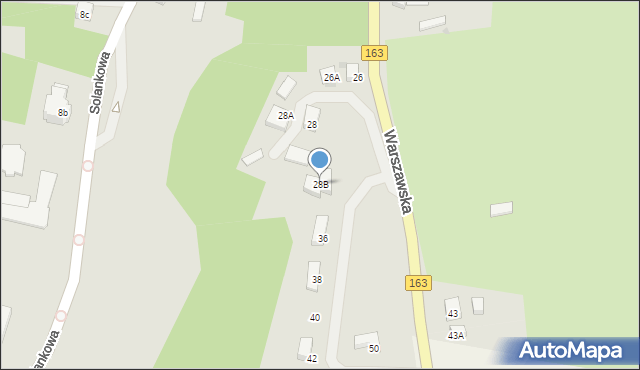 Połczyn-Zdrój, Warszawska, 28B, mapa Połczyn-Zdrój