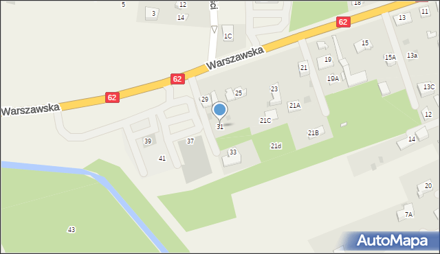 Pomiechówek, Warszawska, 31, mapa Pomiechówek