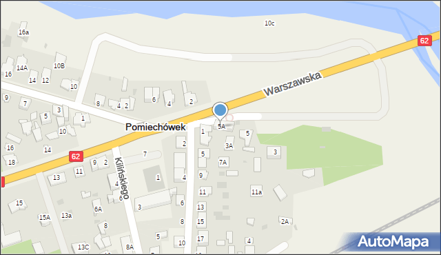 Pomiechówek, Warszawska, 5A, mapa Pomiechówek
