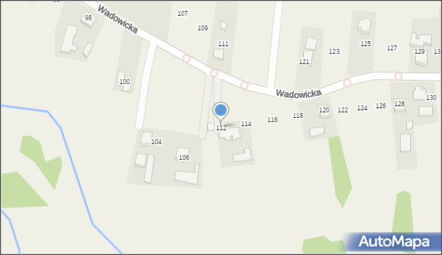 Poręba Wielka, Wadowicka, 112, mapa Poręba Wielka