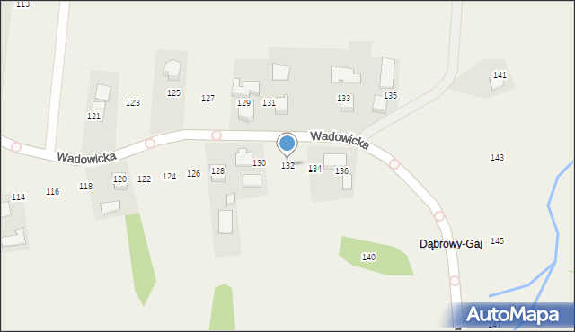 Poręba Wielka, Wadowicka, 132, mapa Poręba Wielka