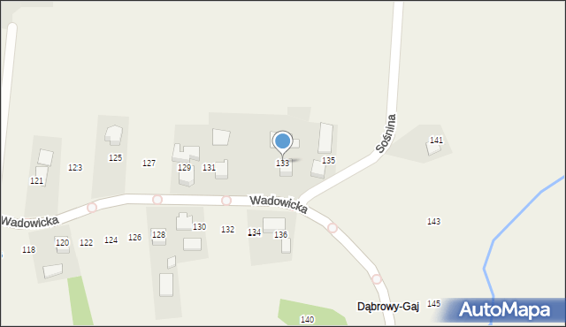 Poręba Wielka, Wadowicka, 133, mapa Poręba Wielka