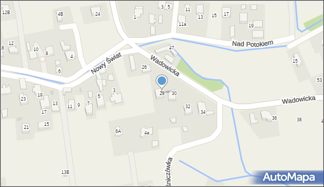 Poręba Wielka, Wadowicka, 28, mapa Poręba Wielka