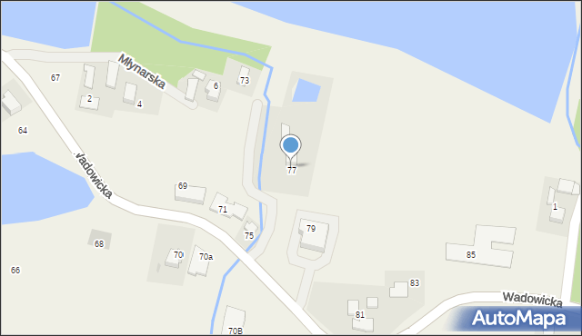 Poręba Wielka, Wadowicka, 77, mapa Poręba Wielka