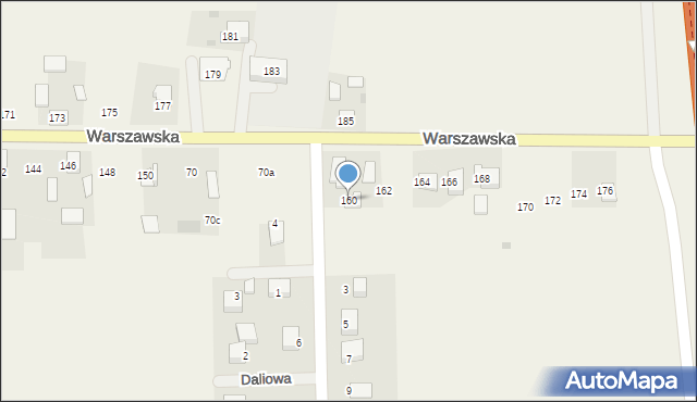 Poskwitów, Warszawska, 160, mapa Poskwitów