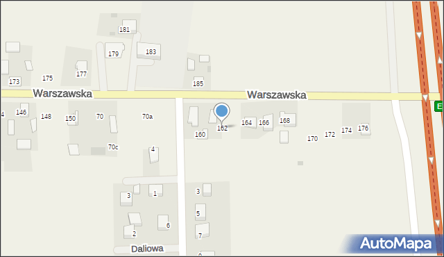 Poskwitów, Warszawska, 162, mapa Poskwitów