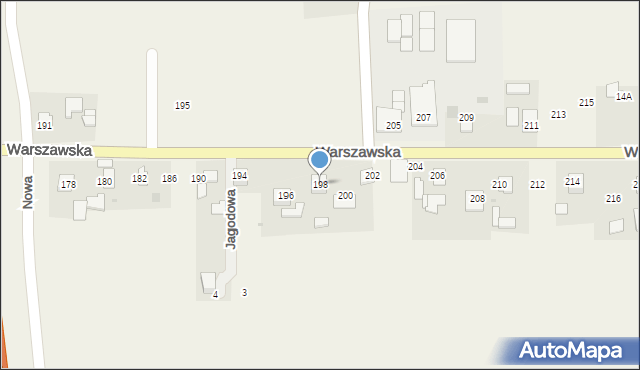 Poskwitów, Warszawska, 198, mapa Poskwitów