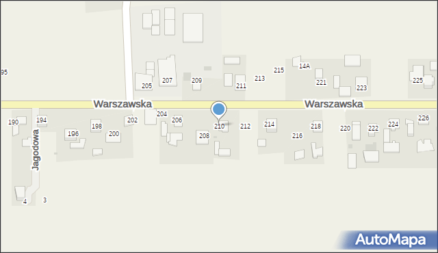 Poskwitów, Warszawska, 210, mapa Poskwitów