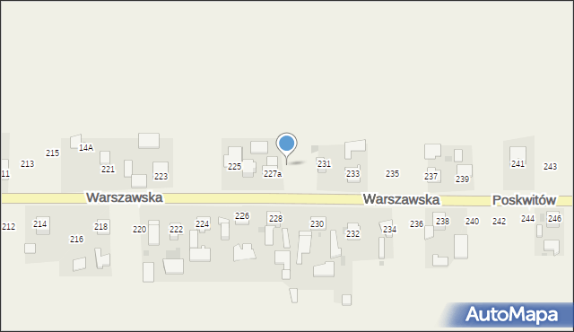 Poskwitów, Warszawska, 229, mapa Poskwitów