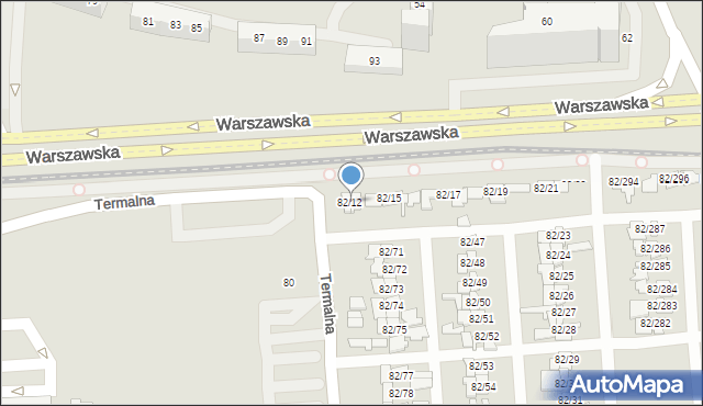 Poznań, Warszawska, 82/12, mapa Poznania