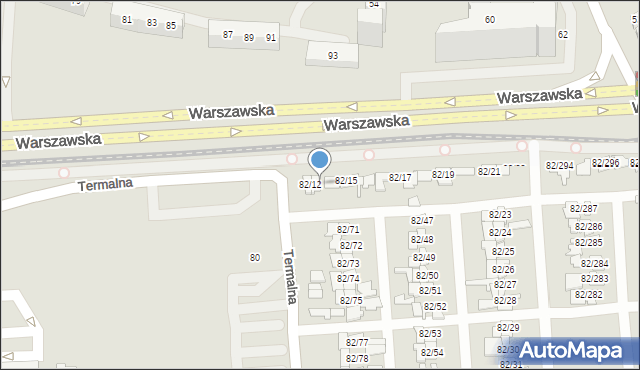 Poznań, Warszawska, 82/13, mapa Poznania