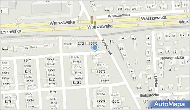 Poznań, Warszawska, 82/276, mapa Poznania