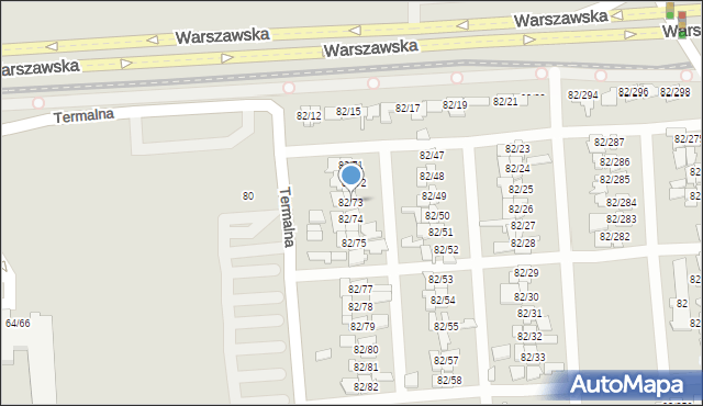 Poznań, Warszawska, 82/73, mapa Poznania