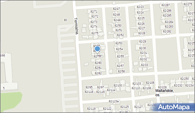 Poznań, Warszawska, 82/79, mapa Poznania