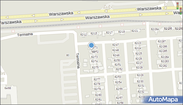 Poznań, Warszawska, 82/84, mapa Poznania