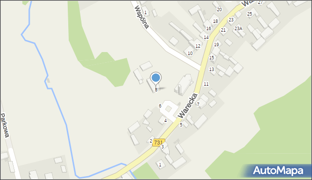 Promna, Warecka, 8, mapa Promna