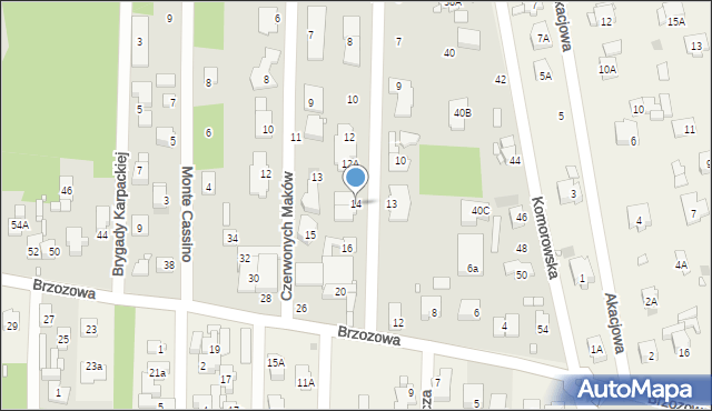 Pruszków, Wańkowicza Melchiora, 14, mapa Pruszków