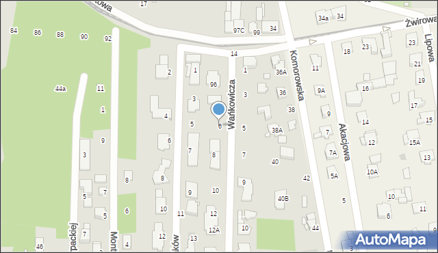 Pruszków, Wańkowicza Melchiora, 6, mapa Pruszków