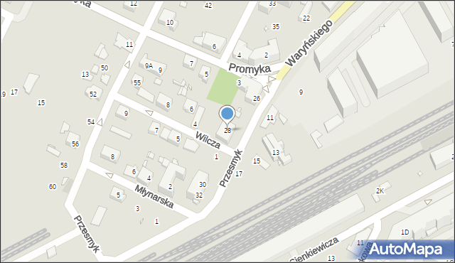 Pruszków, Waryńskiego Ludwika, 28, mapa Pruszków