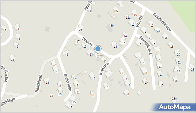 Przemyśl, Wandy, 11, mapa Przemyśla