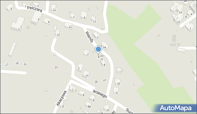 Przemyśl, Wandy, 4, mapa Przemyśla