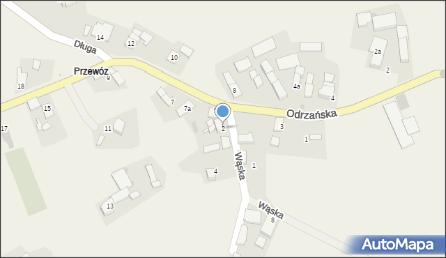 Przewóz, Wąska, 2, mapa Przewóz