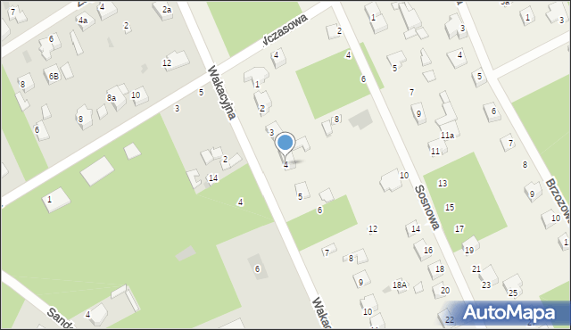 Przygoń, Wakacyjna, 4, mapa Przygoń