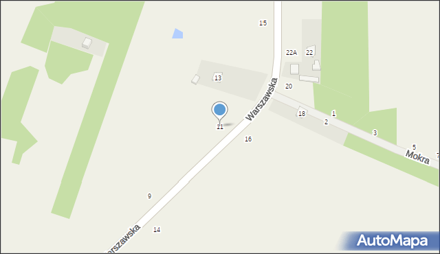Psucin, Warszawska, 11, mapa Psucin