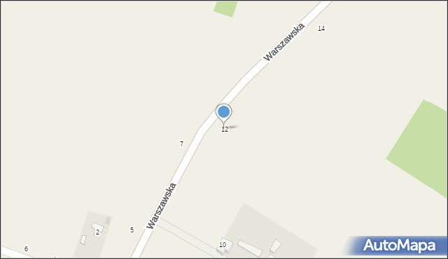 Psucin, Warszawska, 12, mapa Psucin