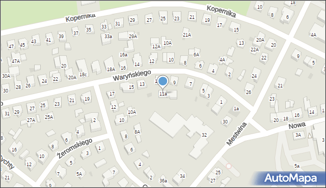 Puck, Waryńskiego Ludwika, 11a, mapa Puck
