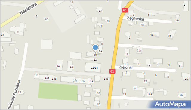 Pułtusk, Warszawska, 10, mapa Pułtusk