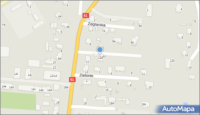 Pułtusk, Warszawska, 11a, mapa Pułtusk