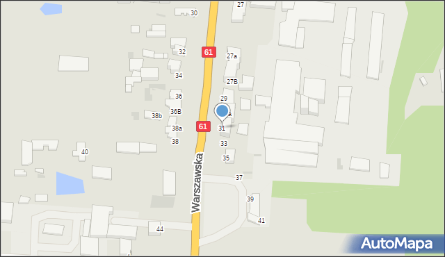 Pułtusk, Warszawska, 31, mapa Pułtusk