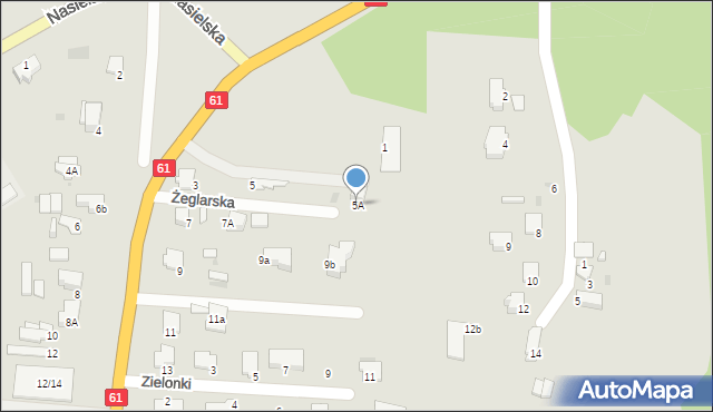 Pułtusk, Warszawska, 5A, mapa Pułtusk