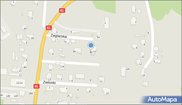 Pułtusk, Warszawska, 9b, mapa Pułtusk