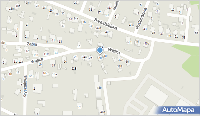 Pułtusk, Wąska, 28, mapa Pułtusk