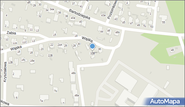 Pułtusk, Wąska, 32B, mapa Pułtusk