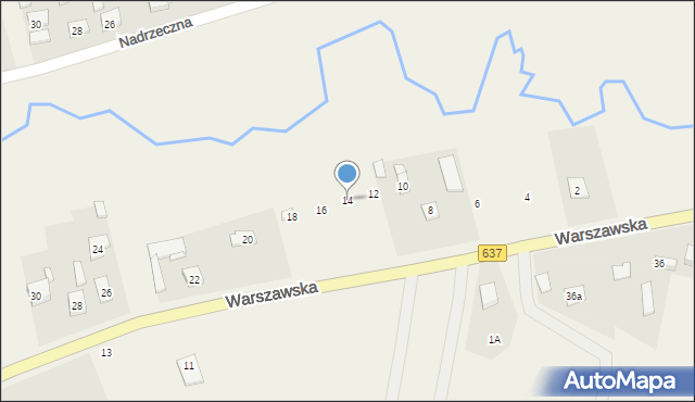 Pustelnik, Warszawska, 14, mapa Pustelnik
