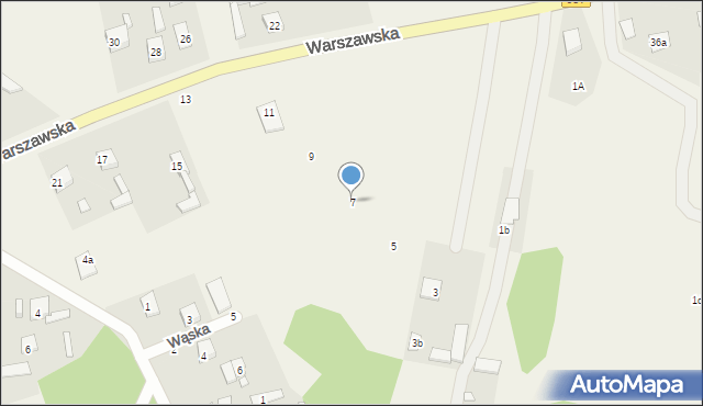 Pustelnik, Warszawska, 7, mapa Pustelnik