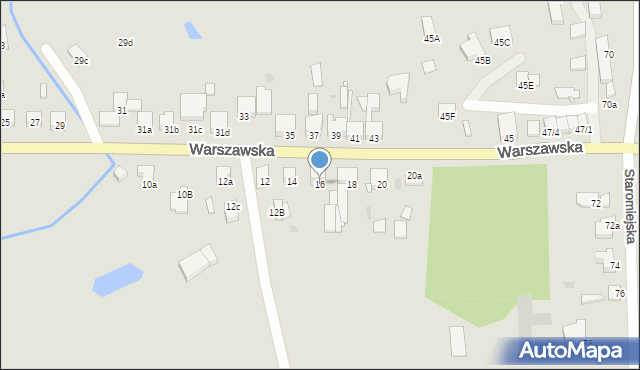 Pyrzyce, Warszawska, 16, mapa Pyrzyce