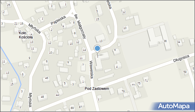 Raciborowice, Wawelska, 2, mapa Raciborowice