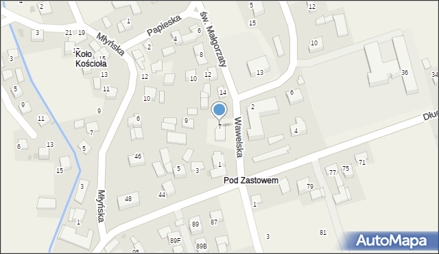 Raciborowice, Wawelska, 7, mapa Raciborowice