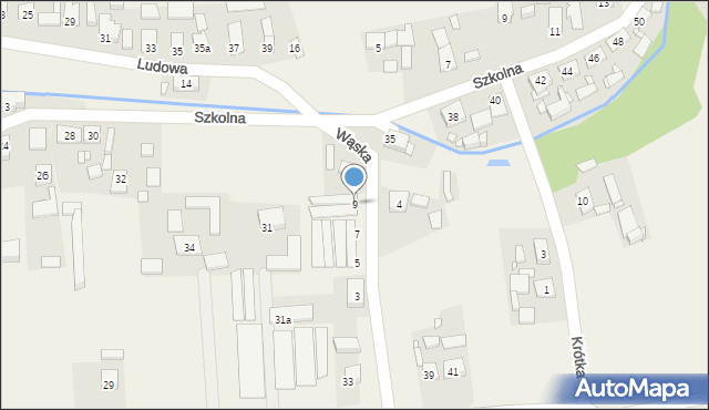 Radawie, Wąska, 9, mapa Radawie