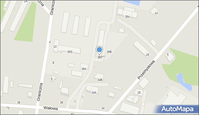 Radomyśl Wielki, Wałowa, 36C, mapa Radomyśl Wielki