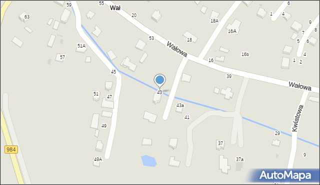 Radomyśl Wielki, Wałowa, 43, mapa Radomyśl Wielki