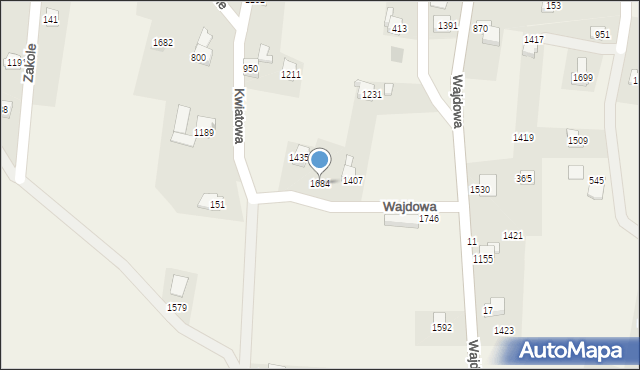 Radziechowy, Wajdowa, 1684, mapa Radziechowy