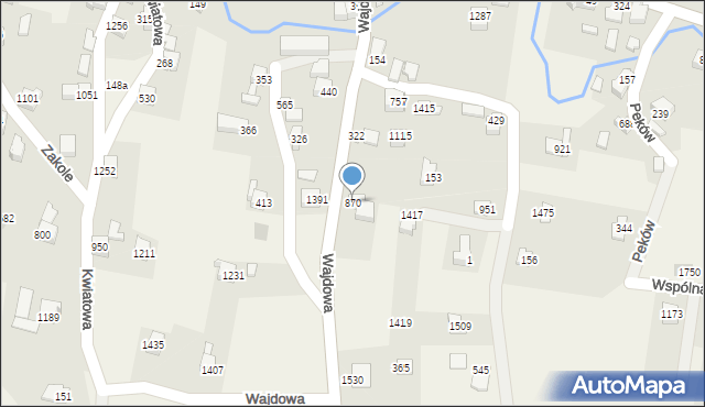 Radziechowy, Wajdowa, 870, mapa Radziechowy