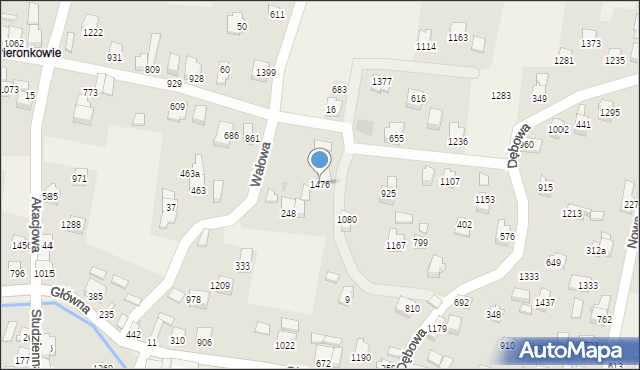 Radziechowy, Wałowa, 1476, mapa Radziechowy