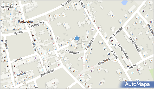 Radziejów, Wąska, 6, mapa Radziejów
