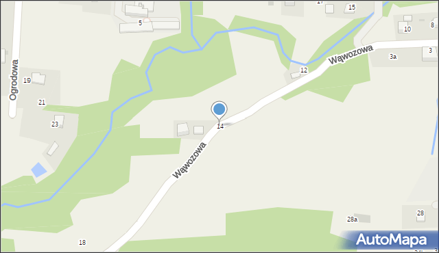 Radziszów, Wąwozowa, 14, mapa Radziszów